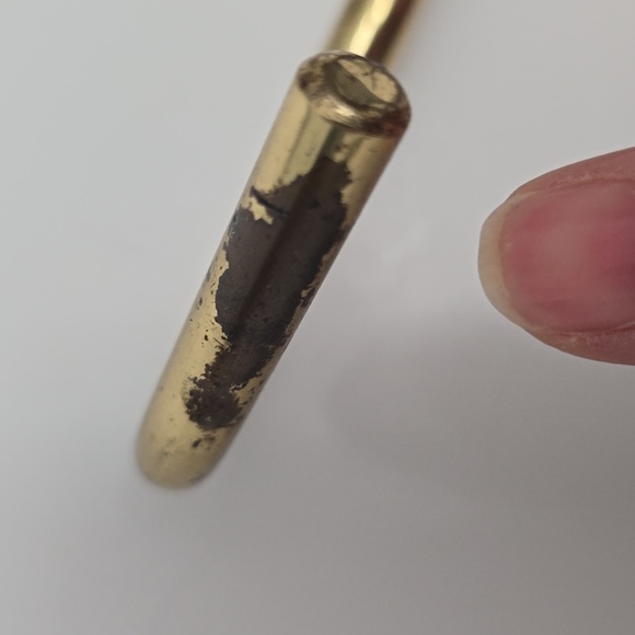 Vintage All Brass Duck Damper Flue Pull Hook Hanger Fireplace Opener Cabin Decor - Picture 13 of 13